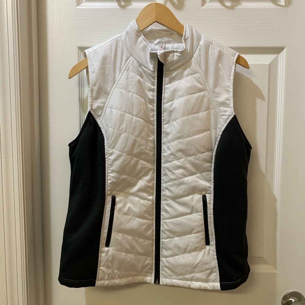 Exertek Black & White Zip Front Vest